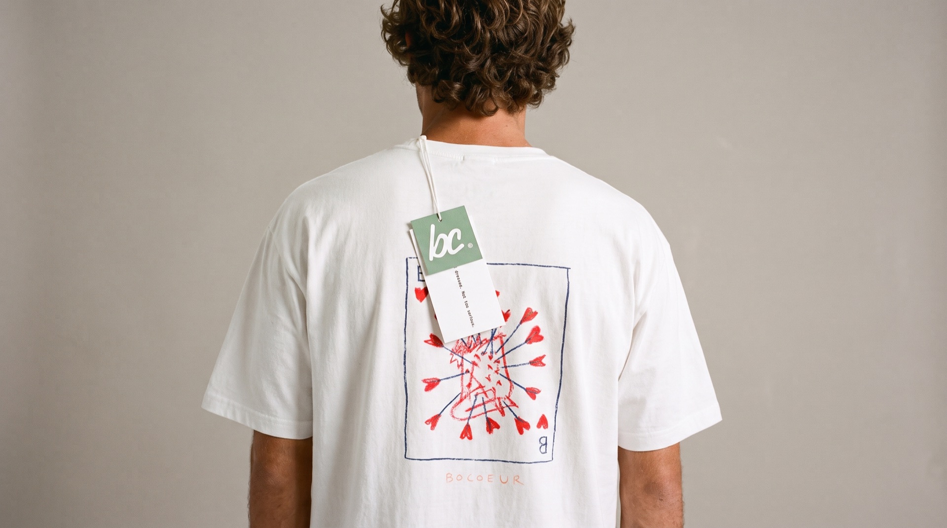Bocoeur graphic tee with a bc hang tag